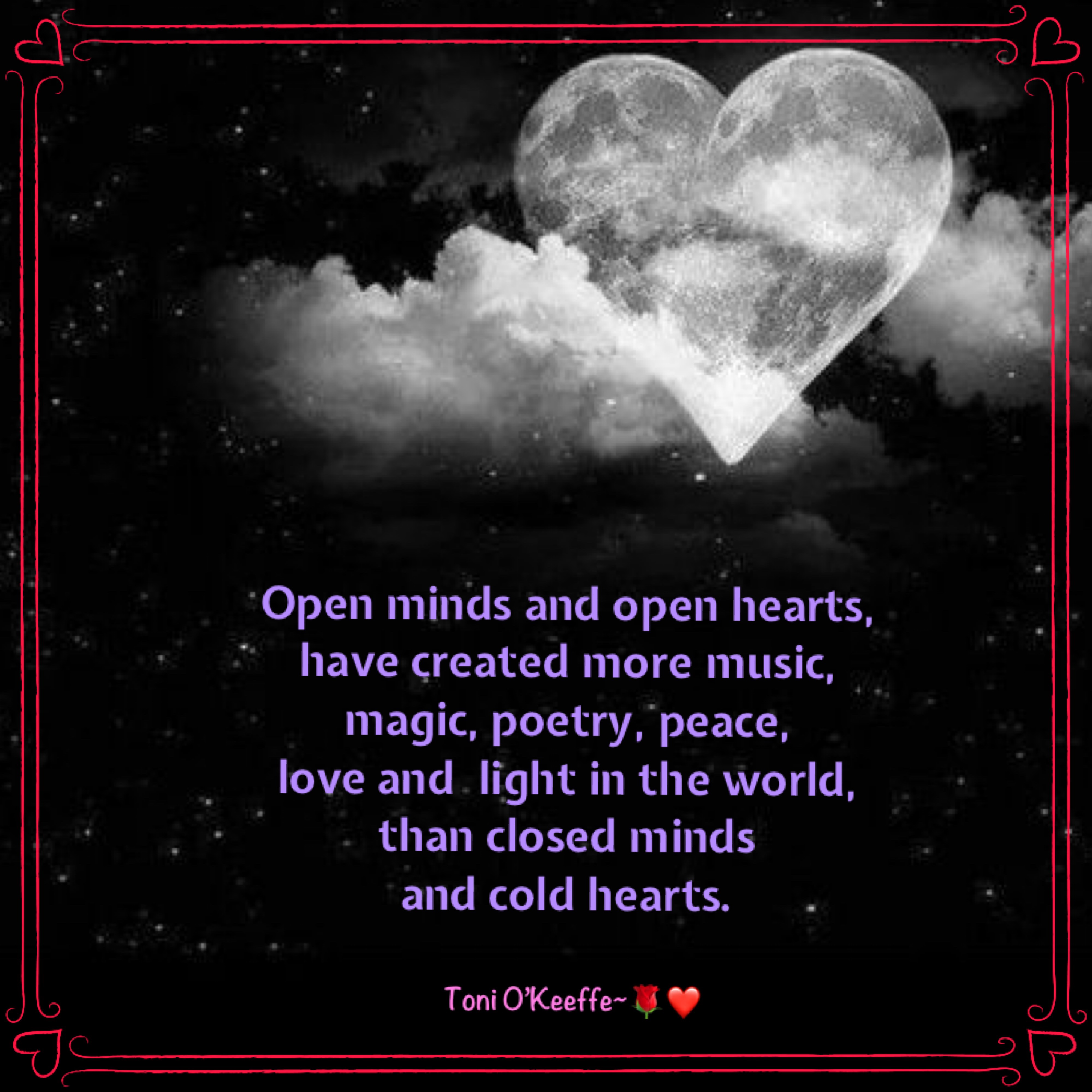 Open heart ~ Open mind – The Whimsey Angel